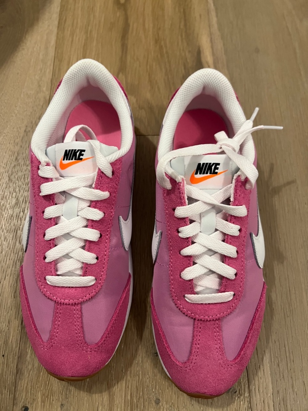 Nike Pink & White Women's Retro Runner Sneakers